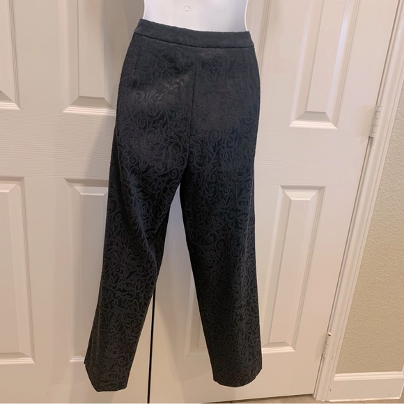 Black Patterned Pants - Picture 8 of 9